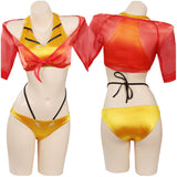 Cowboy Bebop Faye Valentine Swimsuit Cosplay Costume Bikini Top Shorts Outfits Halloween Carnival Suit