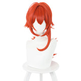 Anime Genshin Impact Diluc Ragnvindr Carnival Halloween Party Props Cosplay Wig Heat Resistant Synthetic Hair