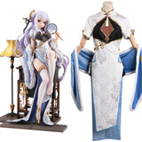 Re Zero Emilia Cosplay Costume Cheongsam Dress Halloween Carnival Party Disguise Suit