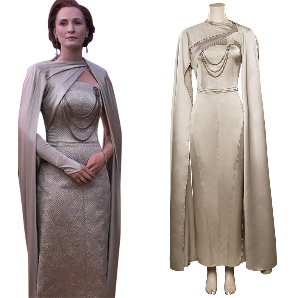 Star Wars Andor Season 1 Mon Mothma Cosplay Costume Cloak Outfits Hall ...