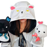 Kuma Kuma Kuma Bear Yuna Halloween Carnival Suit Cosplay Costume Pajamas Onesies One-piece Double-sided Sleepwear Pajamas