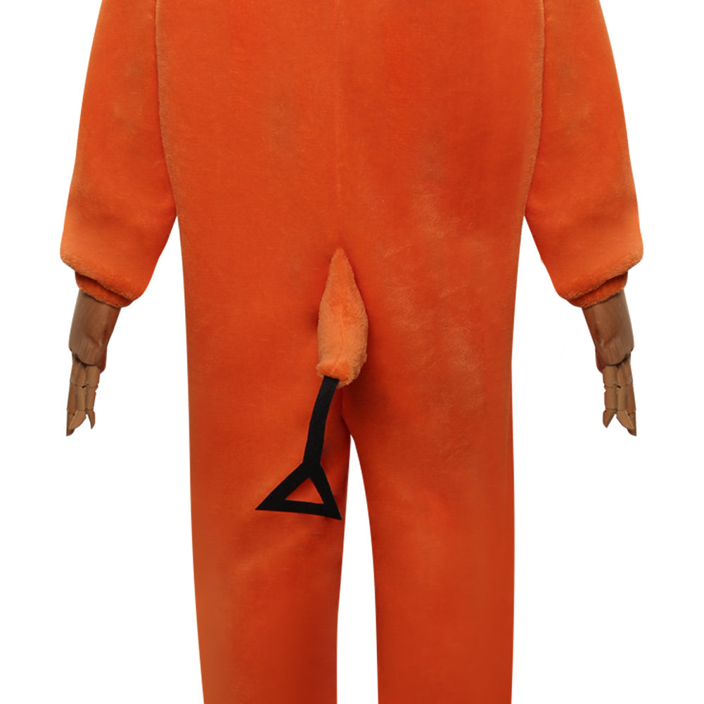 Kids Children Chainsaw Man-Pochita Cosplay Costume Jumpsuit Pajamas Sleepwear Halloween Carnival Suit