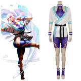 Street Fighter 6-Manon Cosplay Costume Jumpsuit Belt Halloween Carnival Disguise Suit