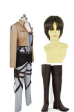 Attack on Titan Scouting Legion Rivaille Cosplay Costume+Wig+Shoes
