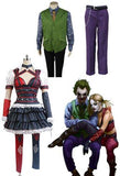 Batman Harley Quinn Cosplay Costume And Joker Pants+ Tie + Vest + Shirt