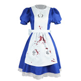 Game Alice: Madness Returns Alice Liddell Women Maid Dress Cosplay Costume Outfits Halloween Carnival Suit