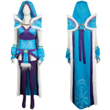 Game Dota 2 Crystal Maiden Women Blue Outfit Cosplay Costume Outfits Halloween Carnival Suit