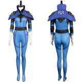 Game Dota 2 Luna Women Blue Jumpsuit Cosplay Costume Outfits Halloween Carnival Suit