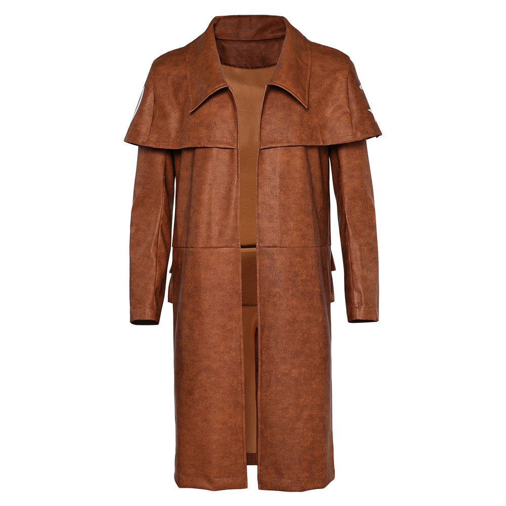 Game Fallout 4 NCR Veteran Ranger Brown Coat Cosplay Costume Outfits H ...