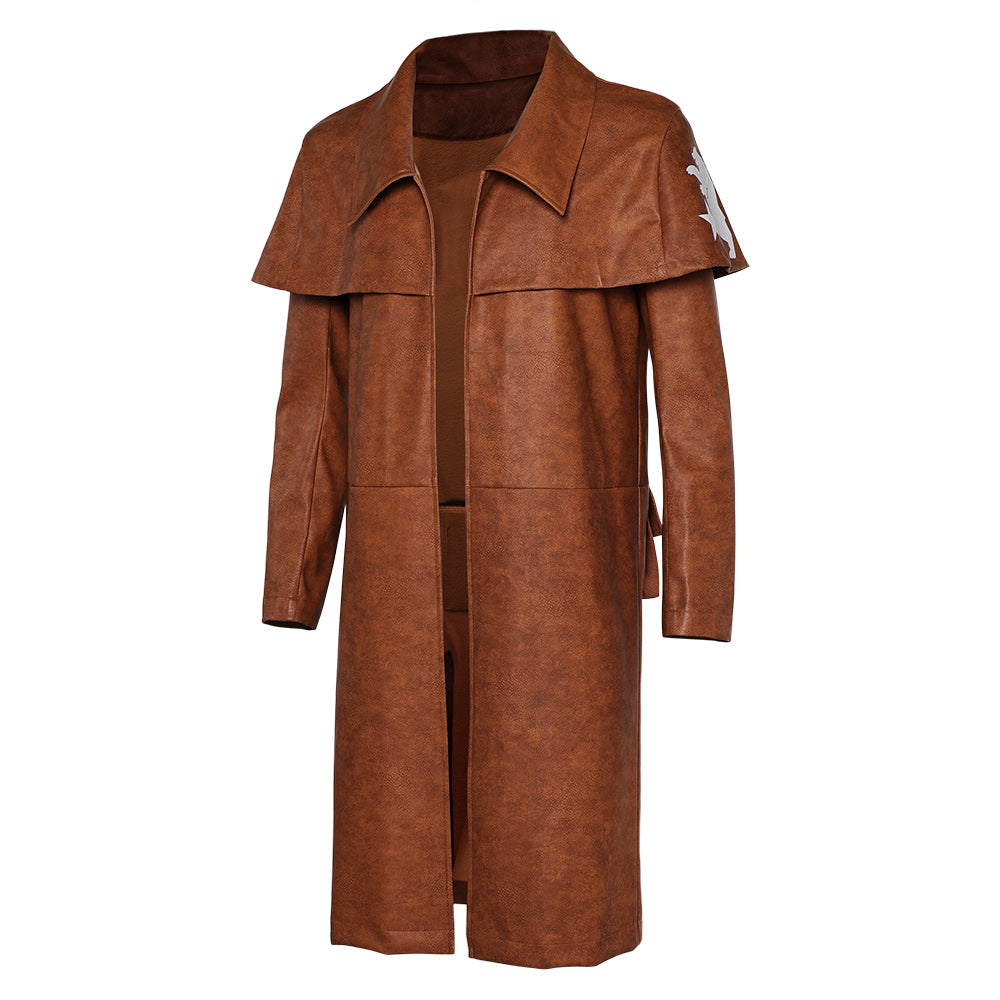 Game Fallout 4 NCR Veteran Ranger Brown Coat Cosplay Costume Outfits H ...