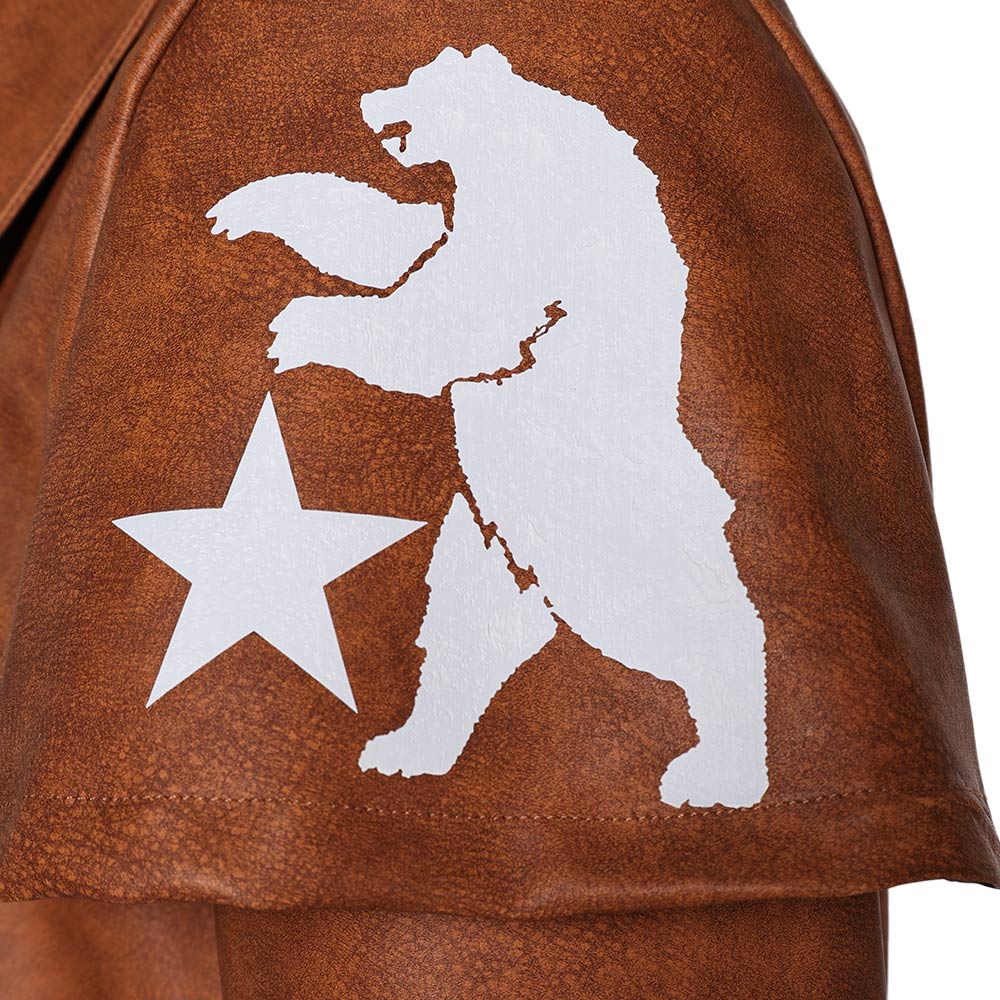 Fallout 4 Ranger Jacket Game Fallout 4 NCR Veteran Ranger Brown Coat Cosplay Costume Outfits H ...