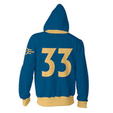 Game Fallout 4 Vault 33 Shelter Zip Up 3D Print Jacket Sweatshirt