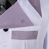 Game Final Fantasy VII Rufus Shinra White Outfit Cosplay Costume Outfits Halloween Carnival Suit