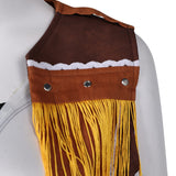 Game Final Fantasy VII Tifa Lockhart Women Brown Suit Cosplay Costume Outfits Halloween Carnival Suit