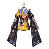 Game Genshin Impact Chiori Women Yellow Dress Cosplay Costume Outfits Halloween Carnival Suit