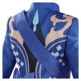 Game Genshin Impact Focalors Women Blue Suit Cosplay Costume Outfits Halloween Carnival Suit