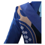 Game Genshin Impact Focalors Women Blue Suit Cosplay Costume Outfits Halloween Carnival Suit