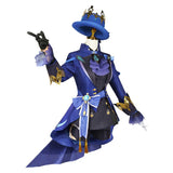 Game Genshin Impact Furina de Fontain Women Blue Suit Cosplay Costume Outfits Halloween Carnival Suit