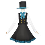 Game Genshin Impact Lynette Women Black Dress Cosplay Costume Outfits Halloween Carnival Suit