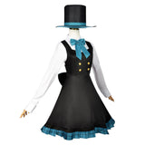 Game Genshin Impact Lynette Women Black Dress Cosplay Costume Outfits Halloween Carnival Suit