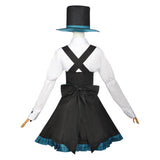 Game Genshin Impact Lynette Women Black Dress Cosplay Costume Outfits Halloween Carnival Suit