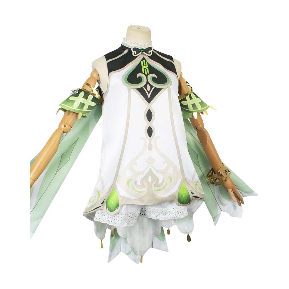 Game Genshin Impact Nahida Women White Dress Cosplay Costume Outfits Halloween Carnival Suit