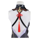 Game Genshin Impact Shenhe Women Black Suit Cosplay Costume Outfits Halloween Carnival Suit