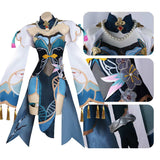 Game Honkai: Star Rail Ruan Mei Women Blue Dress Outfit Cosplay Costume Outfits Halloween Carnival Suit