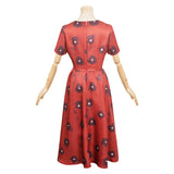 Game Lethal Company Ghost Girl Women Red Dress Cosplay Costume Outfits Halloween Carnival Suit