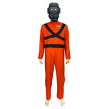 Game Lethal Company Player Protective Jumpsuit Cosplay Costume Outfits Halloween Carnival Suit