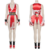 Game Mortal Kombat Nitara Women Red Suit Cosplay Costume Outfits Halloween Carnival Suit