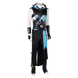 Game Mortal Kombat Quan Chi Black Outfit Cosplay Costume Outfits Halloween Carnival Suit