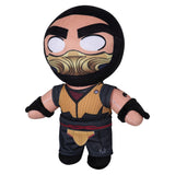 Game Mortal Kombat Scorpion Cosplay Plush Toys Cartoon Soft Stuffed Dolls Mascot Birthday Xmas Gift