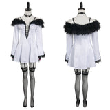 Game Tekken 8 Lili Women White Set Cosplay Costume Outfits Halloween Carnival Suit