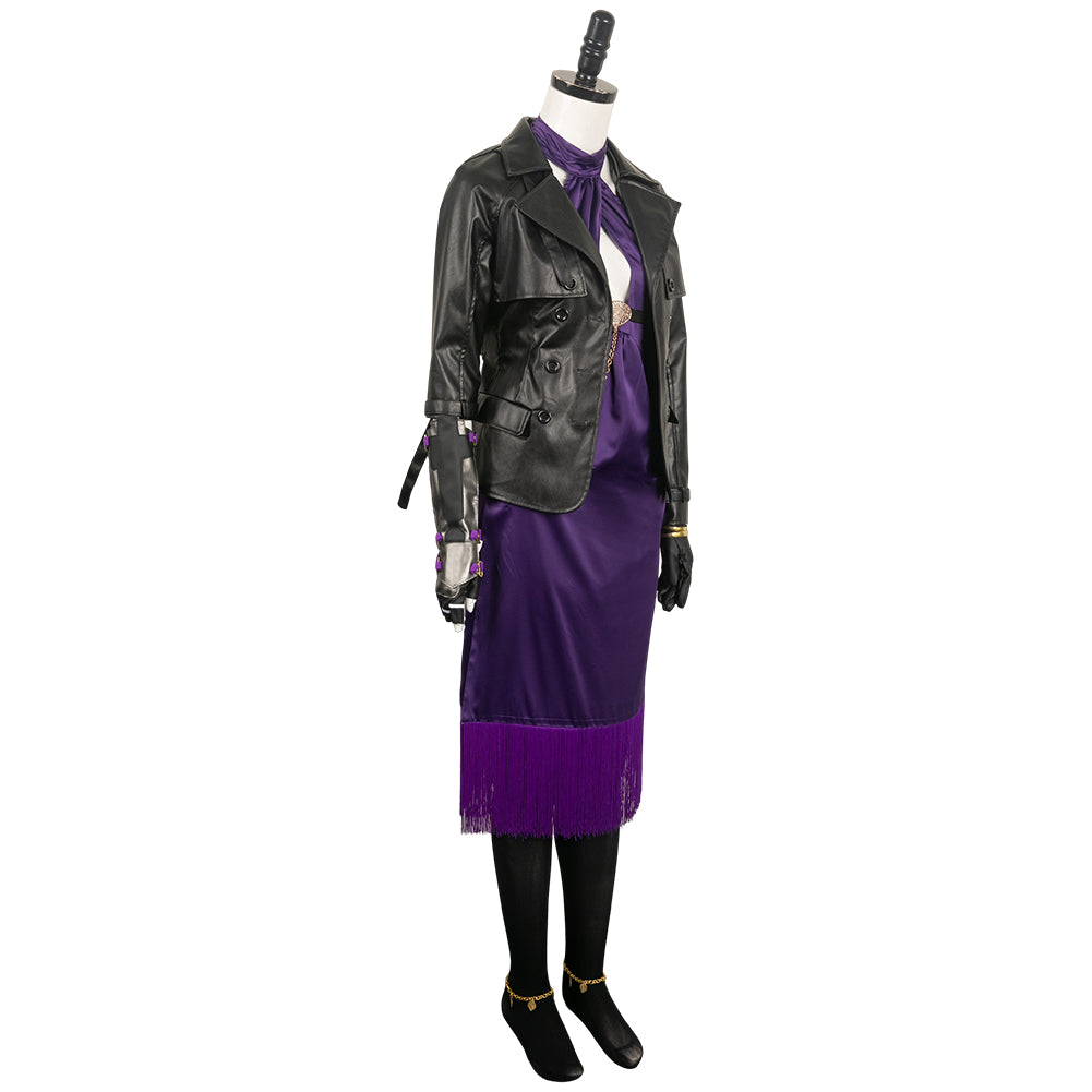 Game Tekken 8 Nina Williams Women Black Outfit Cosplay Costume Outfits Halloween Carnival Suit