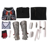 Game Tekken Jin Kazama Black Outfit Cosplay Costume Outfits Halloween Carnival Suit