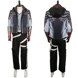 Game Tekken Jin Kazama Black Outfit Cosplay Costume Outfits Halloween Carnival Suit