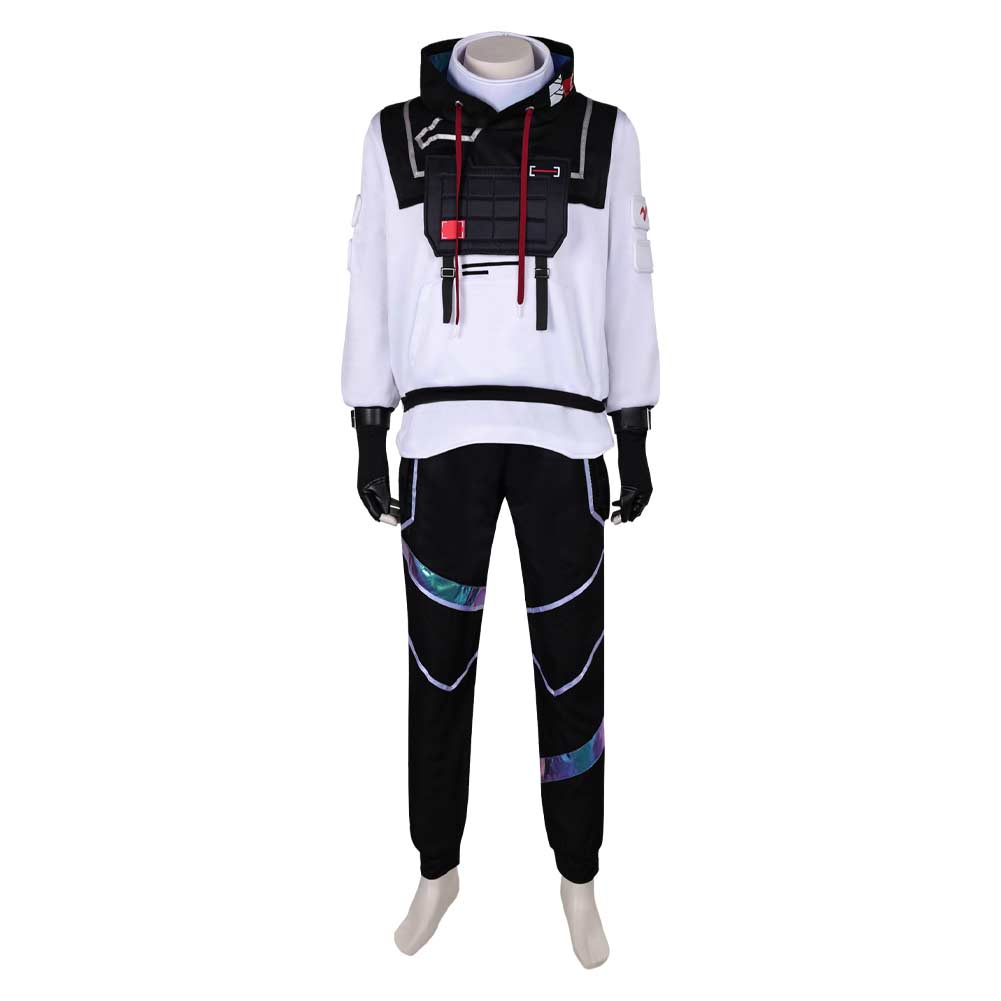 Game Valorant ISO White Outfit Cosplay Costume Outfits Halloween