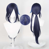 Genshin Impact Clorinde Cosplay Wig Heat Resistant Synthetic Hair Halloween Party Carnival Props