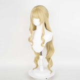 Genshin Impact Navia Cosplay Wig Heat Resistant Synthetic Hair Halloween Party Carnival Props