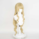 Genshin Impact Navia Cosplay Wig Heat Resistant Synthetic Hair Halloween Party Carnival Props