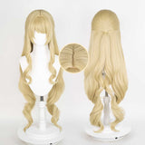 Genshin Impact Navia Cosplay Wig Heat Resistant Synthetic Hair Halloween Party Carnival Props