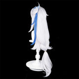 Genshin Impact Neuvillette Cosplay Wig Heat Resistant Synthetic Hair Halloween Party Carnival Props