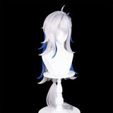 Genshin Impact Neuvillette Cosplay Wig Heat Resistant Synthetic Hair Halloween Party Carnival Props