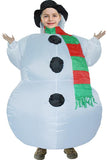 Christmas Gift Kids Snowman Inflatable Blow up Costume 47