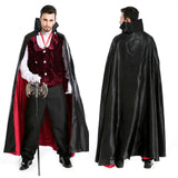 Halloween Vampire Witch Dracula Suit Dress Gown Robe Cloak Adult Cosplay Costume