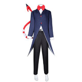 Helluva Boss Hazbin Hotel TV Moxxie Blue Outfit Cosplay Costume Outfits Halloween Carnival Suit