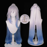 Honkai Star Rail Jingliu Cosplay Wig Heat Resistant Synthetic Hair Carnival Halloween Party Props