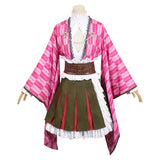 Kanroji Mitsuri Women Kimono Outfit Cosplay Costume Outfits Halloween Carnival Suit