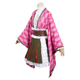 Kanroji Mitsuri Women Kimono Outfit Cosplay Costume Outfits Halloween Carnival Suit